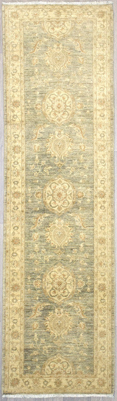 Veg Dye Chobi Runner (80w x 302h) Paler modern shades brighten interiors and reduce noise
Guaranteed Original Handknotted Rug woven in Central Asia